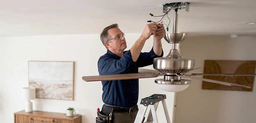 Ceiling Fan Light and Switch Repair in Madison